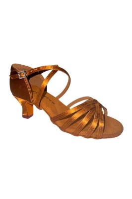 Godance Girls' Toffee Satin Latin Shoes 168888
