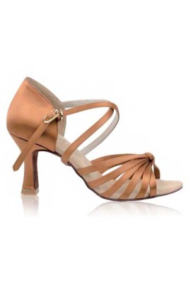 Go Dance Latin Shoes Pink Satin 7054PS