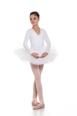 Girls wrap-over long sleeved cardigan